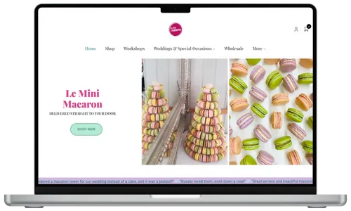 online store for bakery and workshops
