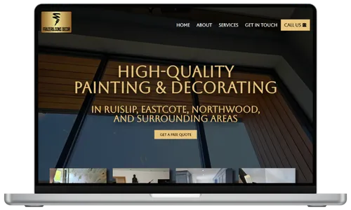 wordpress website design for painter and decorator